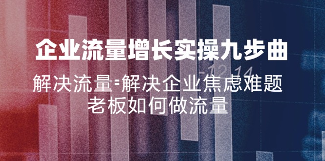 （11822期）企业流量增长实战九步曲，解决流量=解决企业焦虑难题，老板如何做流量-厅小耀-资源网-最新项目分享网
